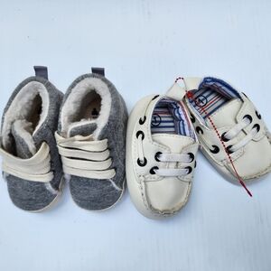 2 Pair Baby Soft Shoes, Baby Gap